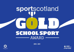 We are proud to have been awarded a Sport Scotland Gold Award